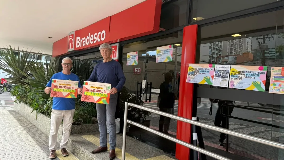 Greve dos bancários atinge cerca de 40 agências postos de Curitiba