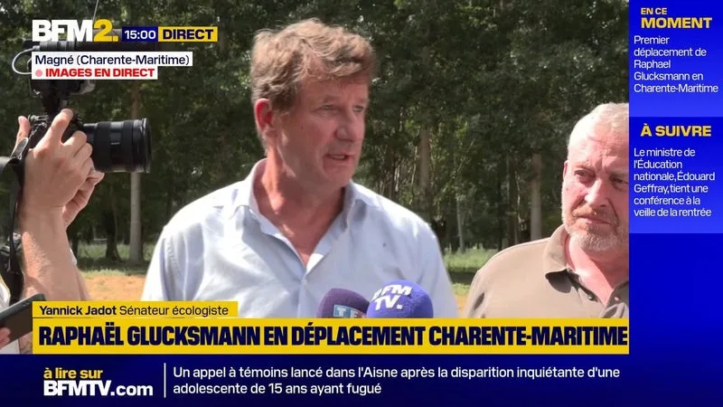 Le sénateur écologiste Yannick Jadot dénonce "un projet de loi d'urgence agricole qui sacrifie nos zones humides"