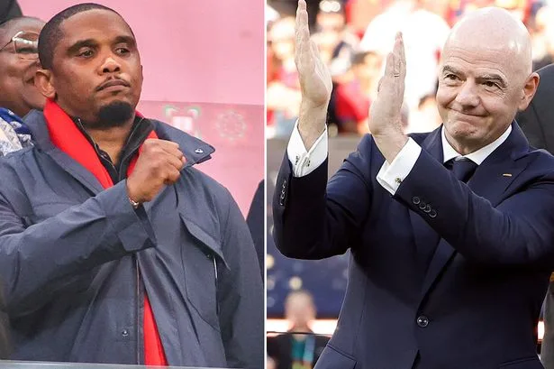 Ex-Chelsea star Samuel Eto'o bizarrely pledges support to FIFA president Gianni Infantino