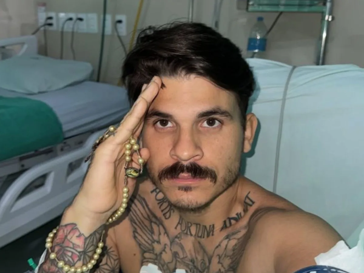 Alagoano baleado na cabeça por colega de farda em PE posta vídeo após receber alta: 'Deus é conosco'