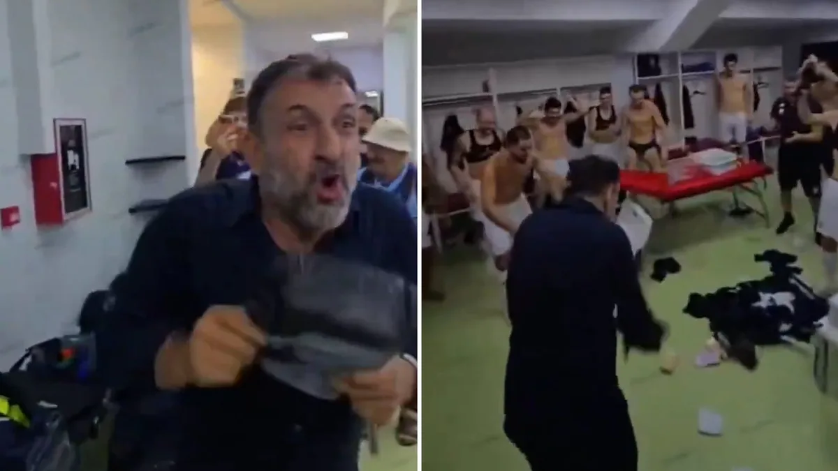 Locura en la Conference League: el presidente del club entró al vestuario con una bolsa de dinero para celebrar la clasificación del equipo
