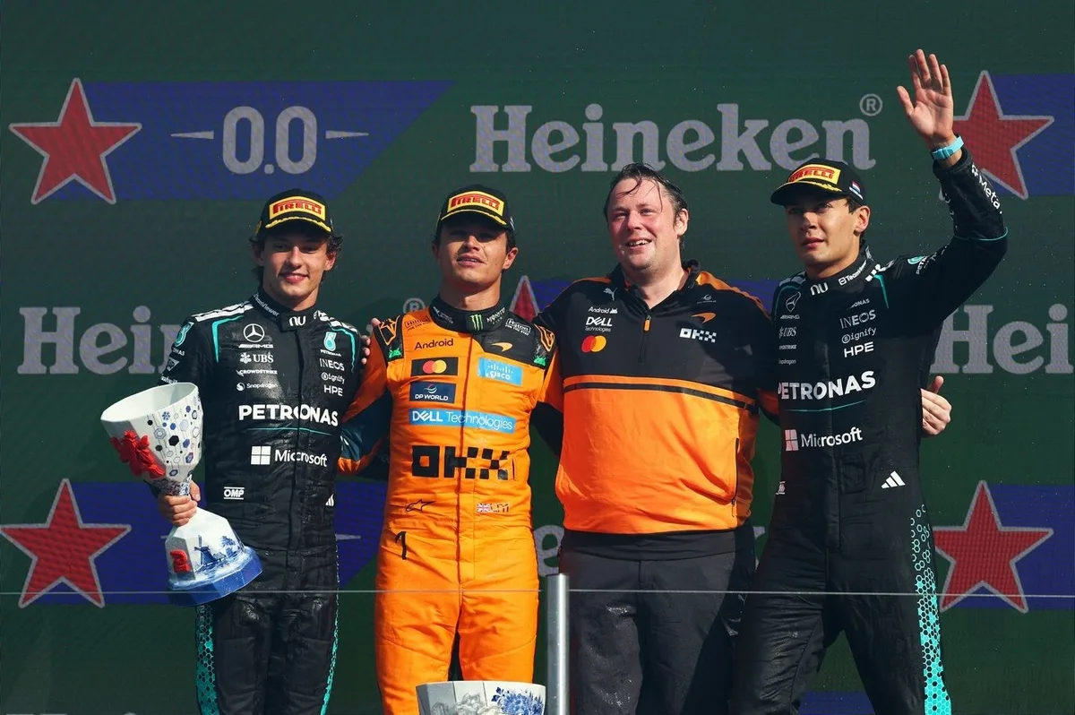 F1: Antonelli mantém liderança, Hamilton e Russell empatam em segundo; confira tabela do campeonato