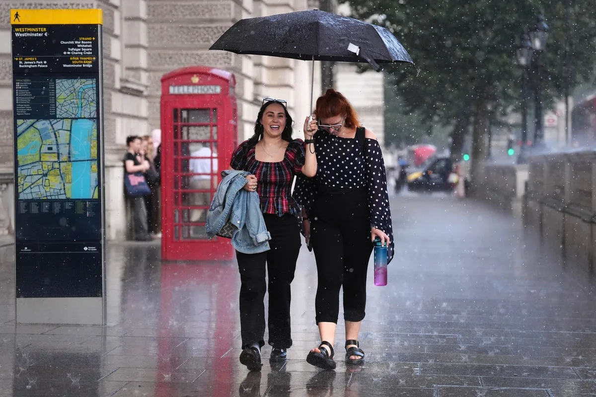 UK faces Bank Holiday washout as Met Office forecast revealed