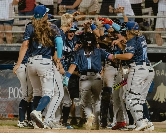 Post-its, homework breaks and karaoke: inside the Women’s Pro Baseball League’s debut season