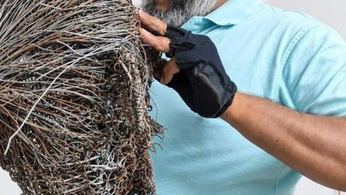 The nuts and bolts of creativity: a sculptor in Chennai experiments with unlikely material