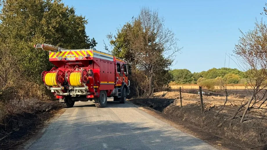 EN IMAGES - Loire-Atlantique : à Saint-Lyphard, l'incendie qui a ravagé 45 hectares s'est approché très près des maisons