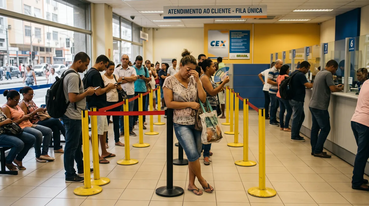 Cliente entra em banco, espera quase duas horas em pé na fila, processa a instituição e ganha indenização por danos morais