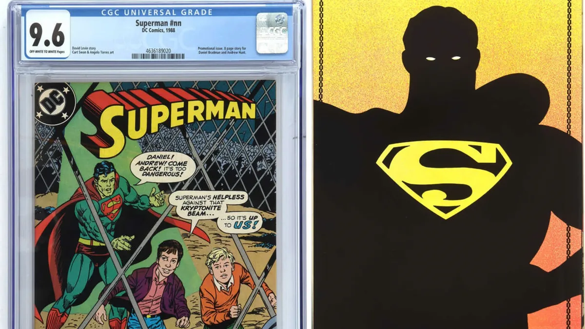 UK collector paid £20 for comics; rare Superman issues later sold for £63,440