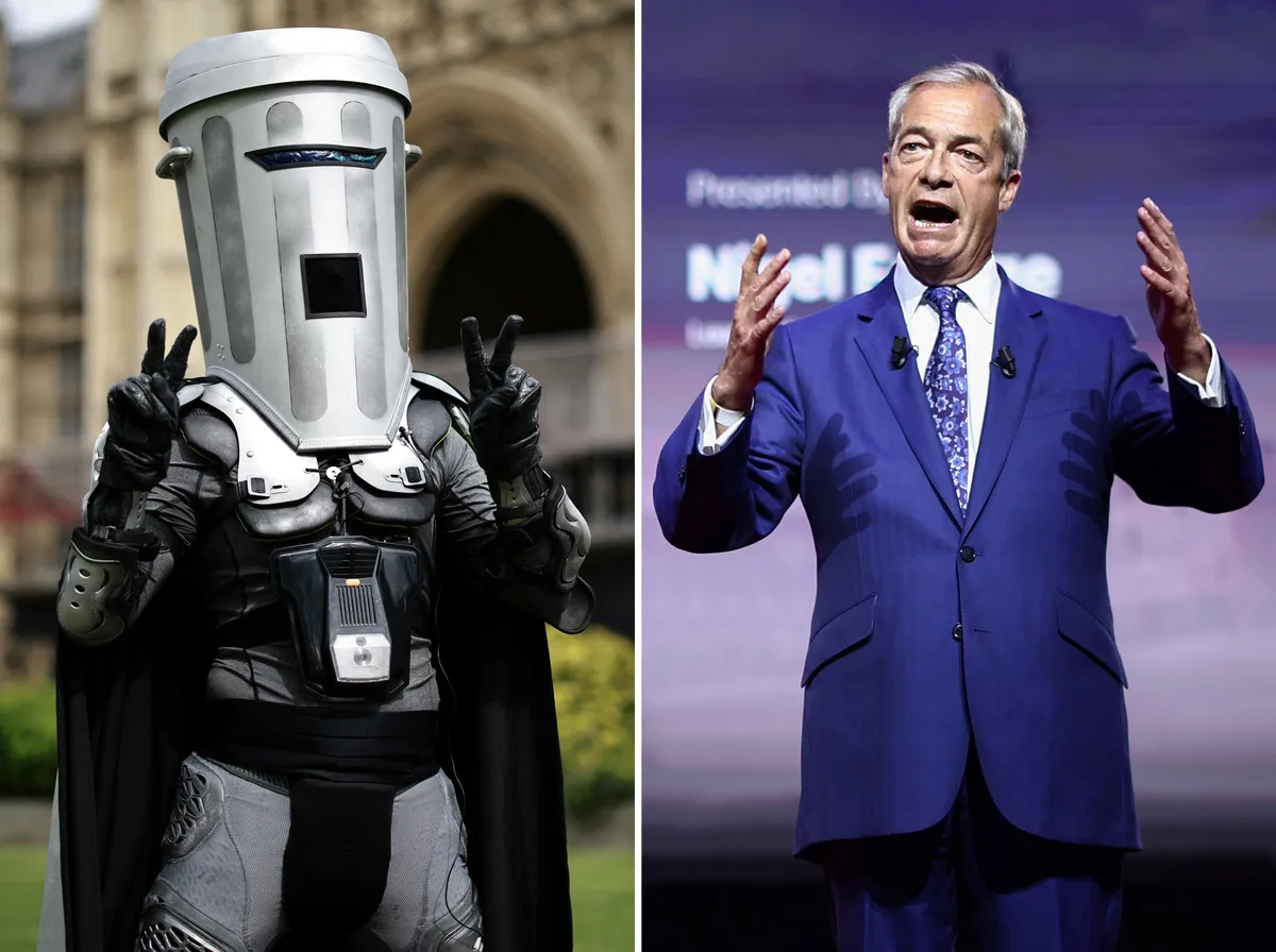 Líder da ultradireita britânica, Farage vence eleição contra humorista ‘cara de lata de lixo’
