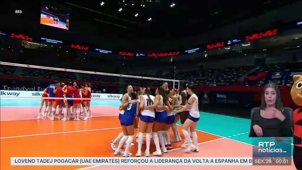 Europeu de Voleibol. Seleção feminina faz história e chega aos oitavos de final