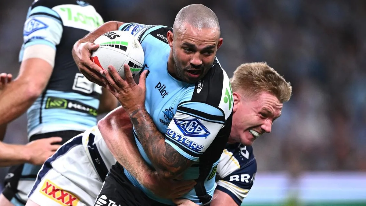 One-armed hero Braydon Trindall leads Sharks to finals win over Cowboys