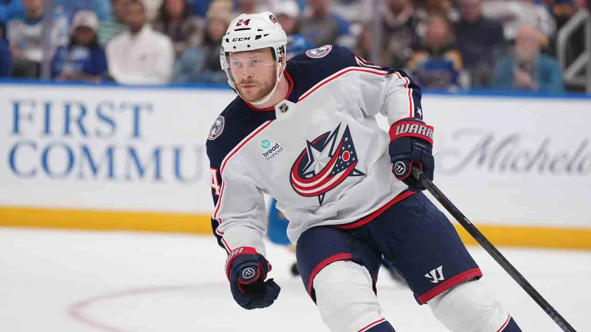 Blue Jackets’ Mathieu Olivier given game misconduct for slashing