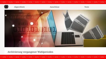 Urheberrechtsprobleme: Millionen Dateien im Webarchiv des Bundestags gesperrt