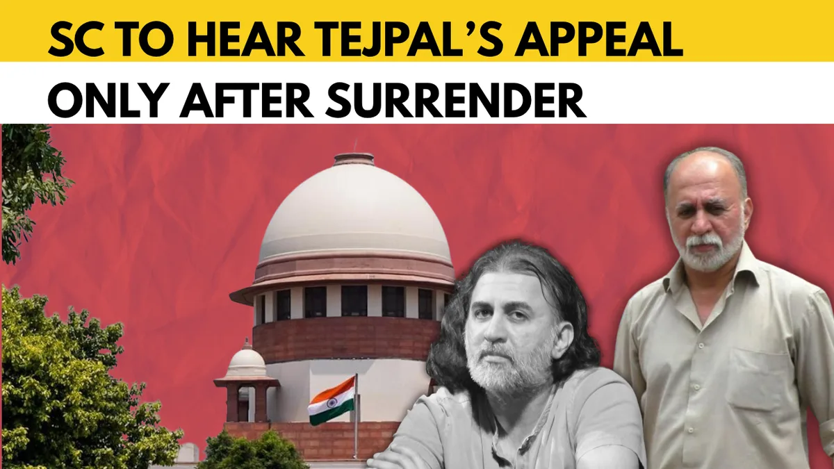 Surrender first, appeal later: SC rejects Tarun Tejpal’s plea in 2013 rape case
