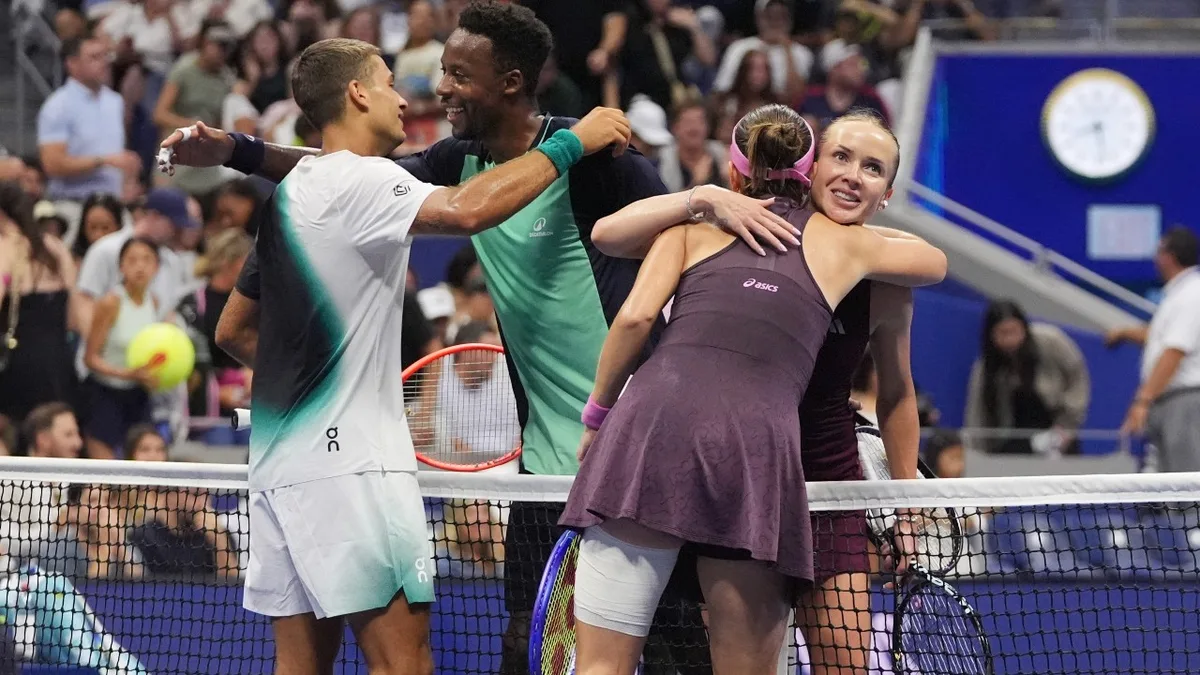 Bencic, Cobolli beat spouses Svitolina, Monfils to reach US Open mixed doubles final