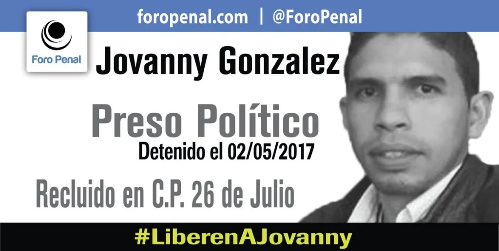 Denuncian muerte de ex preso político Jovanny González sin haber gozado libertad plena