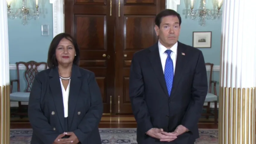 Marco Rubio se reunió con Dinorah Figuera, esto aclaró sobre la transición, el diálogo y las elecciones