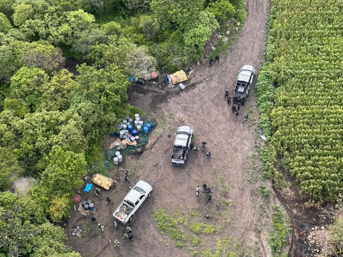Con alerta de EEUU, autoridades de Guanajuato localizan narcolaboratorio en Acámbaro