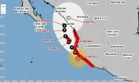 Furacão Simon ameaça costa do México e leva autoridades a suspender voos