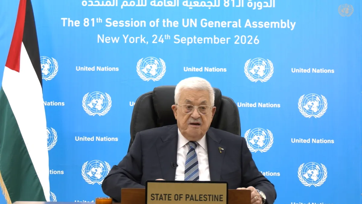Líder da Autoridade Palestina denuncia violência israelense na ONU