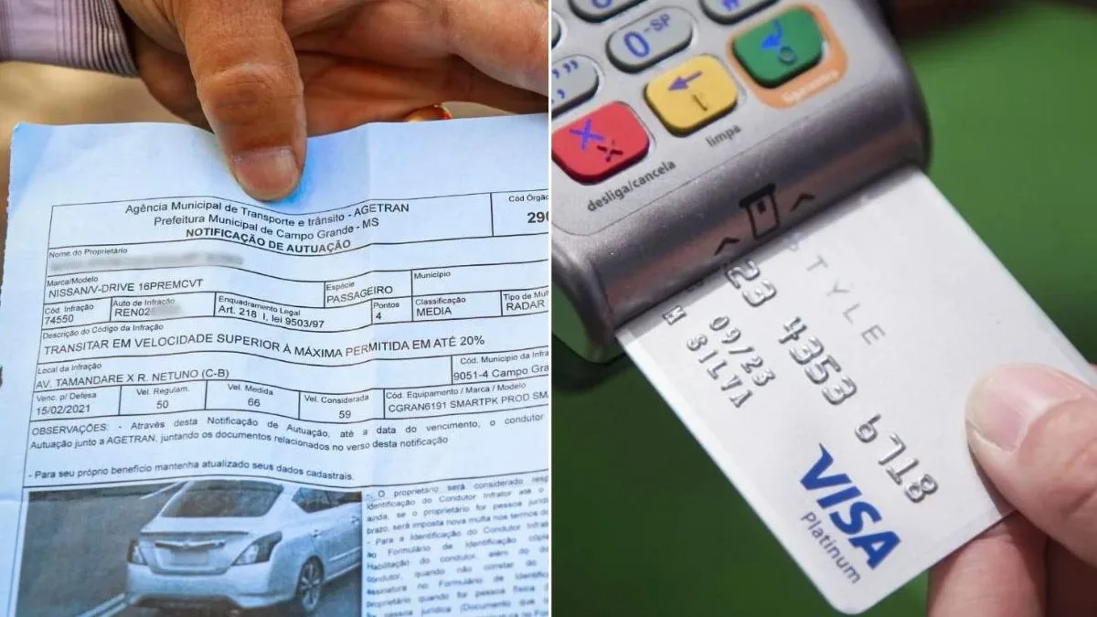 Motoristas podem pagar multas do Detran, taxa da primeira CNH e parcelar em até 12 vezes no cartão de crédito
