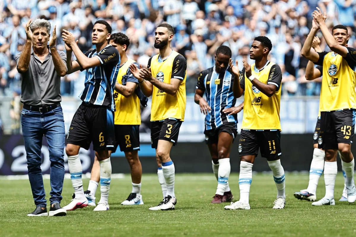 Renato diz que empate do Grêmio com Palmeiras foi como vitória e avalia ingresso no Z-4