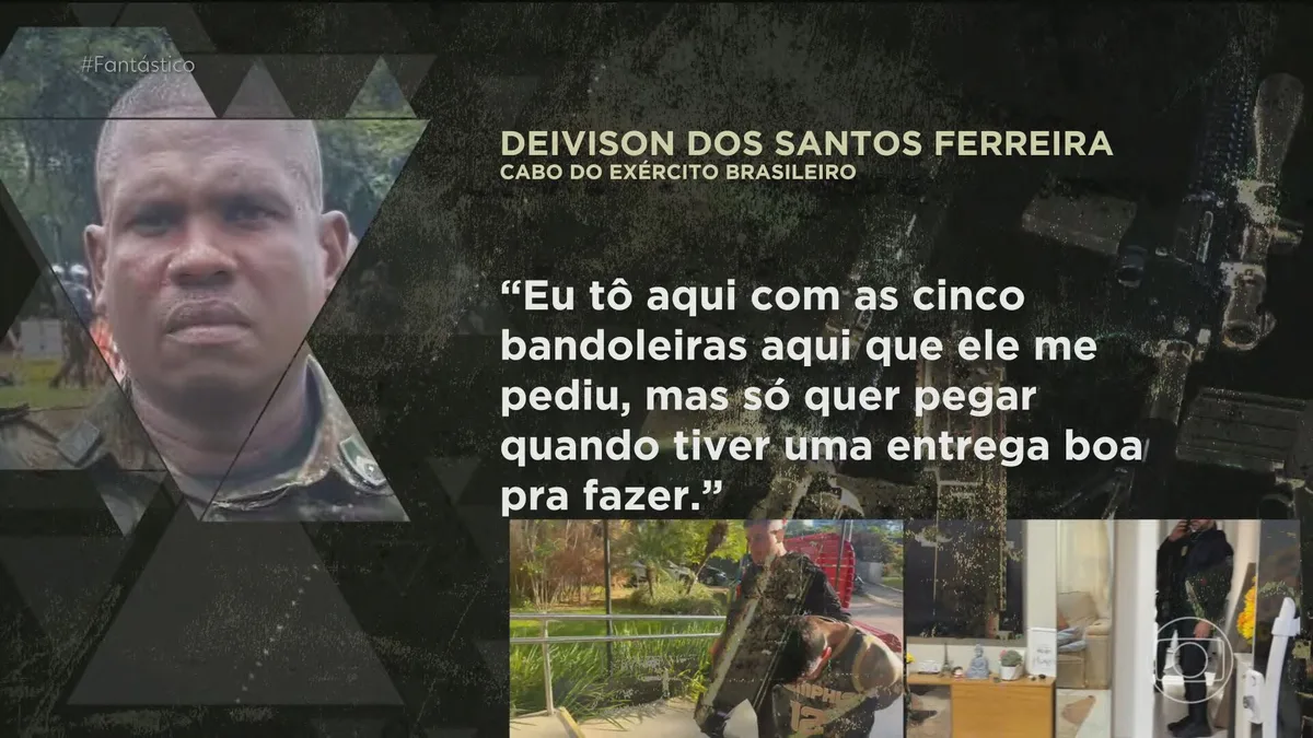 ‘Quando voltar, vou tá cheio de bagulho’: áudios revelam cabo do Exército negociando munição com traficantes