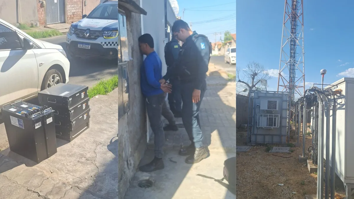 Suspeito de furtar baterias de torre de telefonia é preso em Teresina
