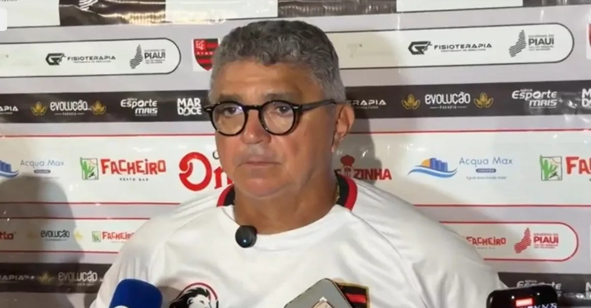 Flávio Araújo admite incômodo com erros do Flamengo-PI em empate com o River-PI
