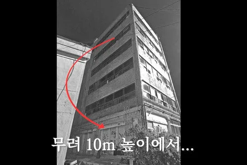 고철 털다 들키자, 10m 건물 외벽 전깃줄 타고 줄행랑쳤지만…