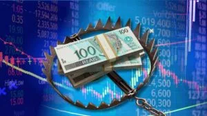 Estrangeiro foge da Bolsa e agrava crise por juro alto e quebradeira de empresas