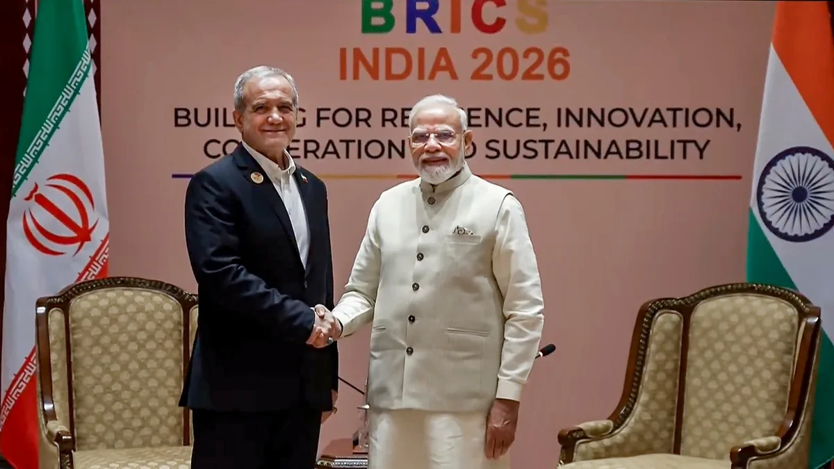 ‘Resolve all issues through dialogue’: PM Modi calls for peace in West Asia in meet with Pezeshkian on BRICS sidelines