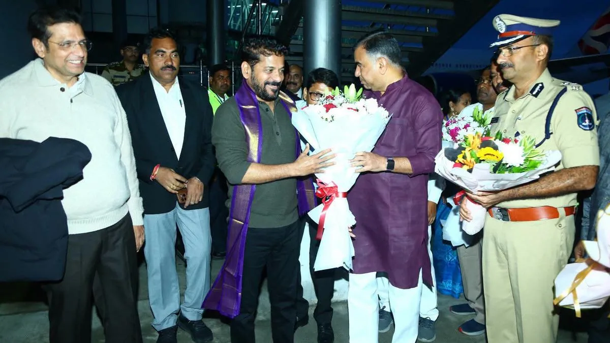 Telangana CM Revanth Reddy returns to Hyderabad, likely to address controversy over denied US visit