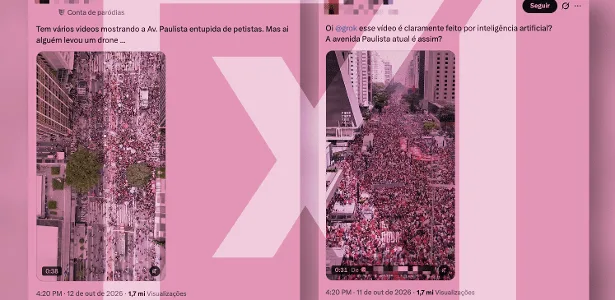 Posts no X distorcem atos pró-Lula na Paulista e em Copacabana