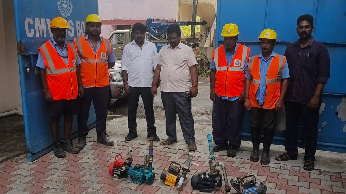Metrowater seizes illegally installed motors used to draw water in Chennai