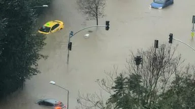 Starke Regenfälle und Überschwemmungen in Istanbul