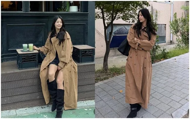 한지혜, 롱 트렌치코트에 감춰졌던 부츠 각선미···♥검사 사모님의 반전 매력