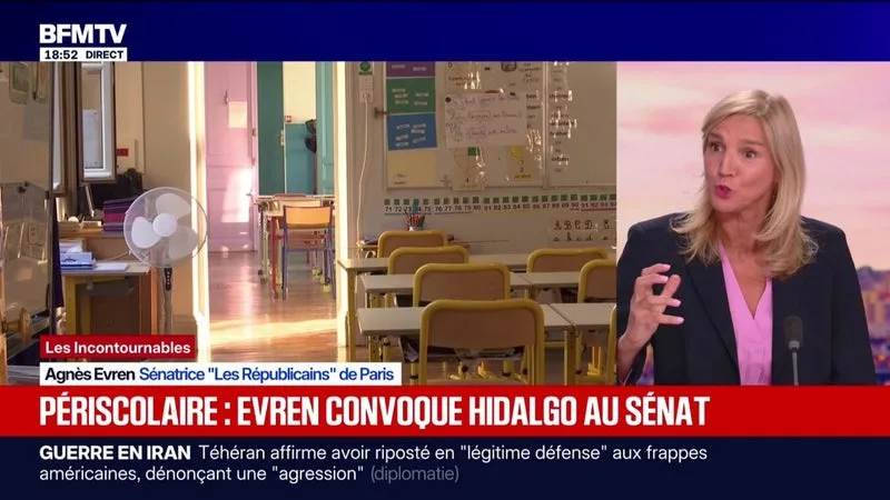 Périscolaire à Paris: "Il y a une vraie opacité", explique la sénatrice LR Agnès Evren, à la tête d’une commission d’enquête sur les violences dans le périscolaire