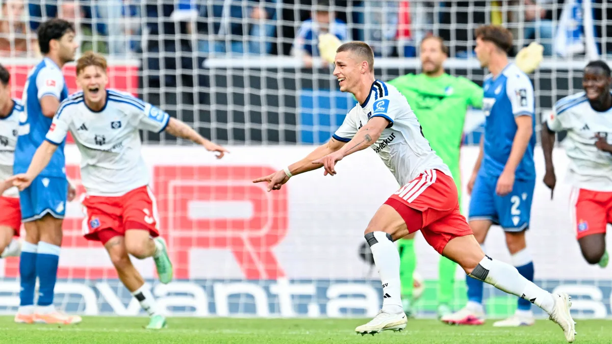 3:2 in Hoffenheim: Muheim schießt den HSV ins Glück