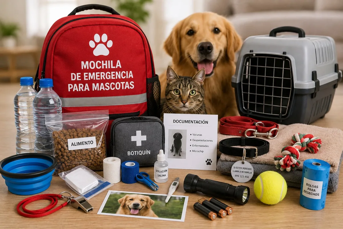 Mochila de emergencia para mascotas: qué debe contener para proteger a perros y gatos durante un sismo