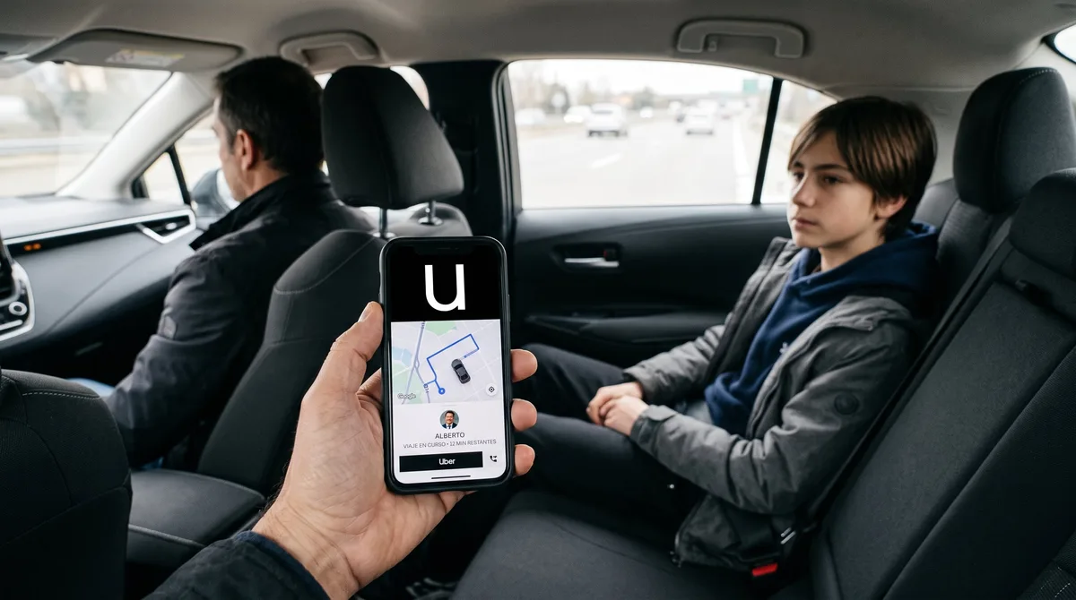Uber permitirá a los padres ver en vivo el viaje de sus hijos adolescentes en Estados Unidos