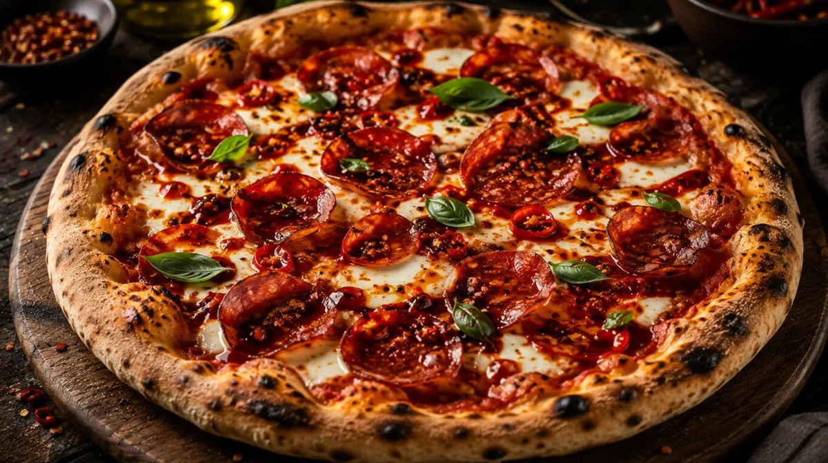 “Pizza Diavola”, la deliciosa receta con toque picante y que sólo necesita 8 minutos en el horno