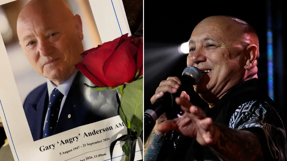 ‘A fitting farewell’: Bikers lead final escort as Angry Anderson laid to rest