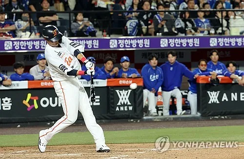 타격감 뽐내던 한화 채은성, 옆구리 통증으로 선발 제외