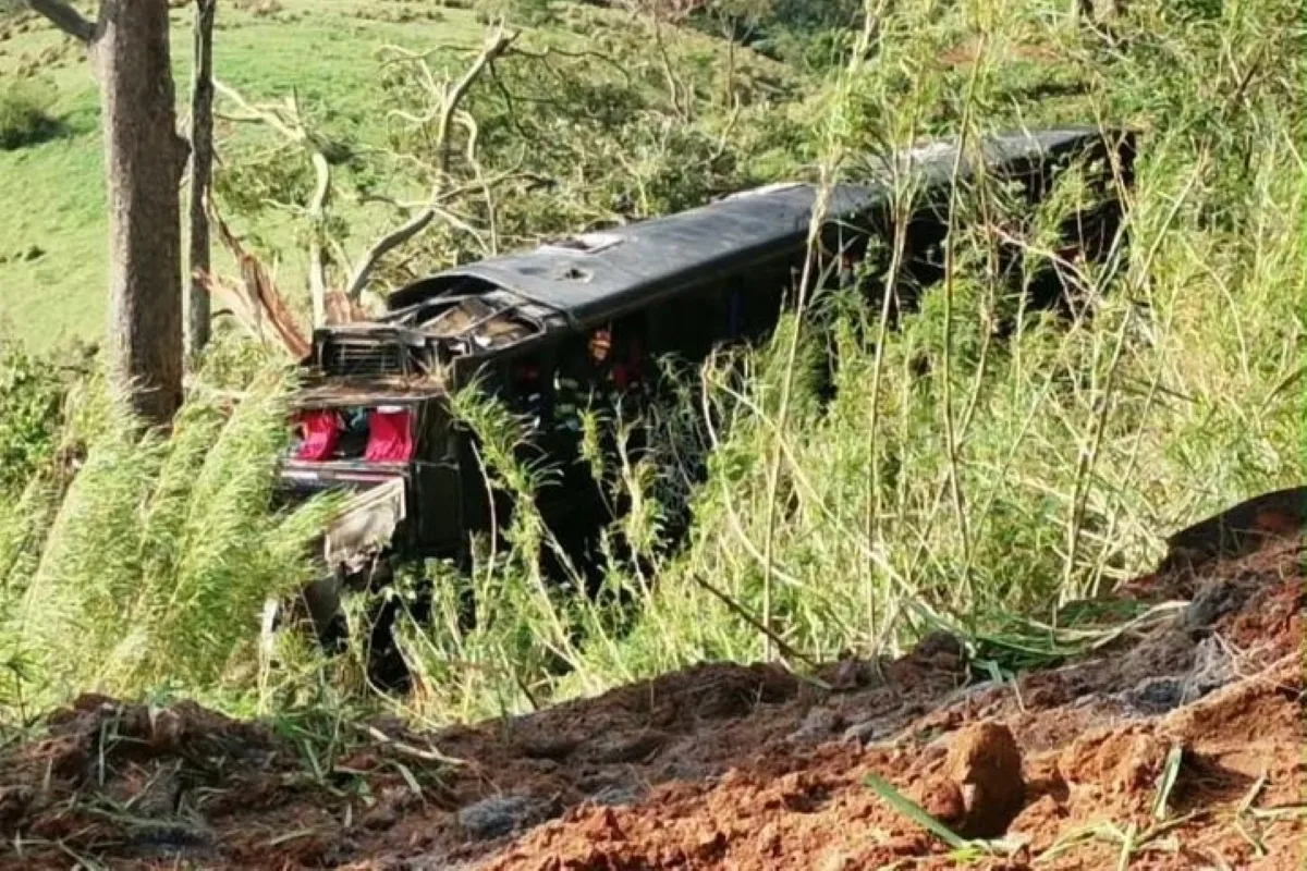 Ônibus cai em ribanceira e deixa 6 mortos e 40 feridos em rodovia de SP