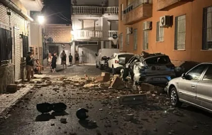 Las imágenes más impactantes del sismo de magnitud 5,2 que sacudió el sur de España y provocó destrozos en Granada