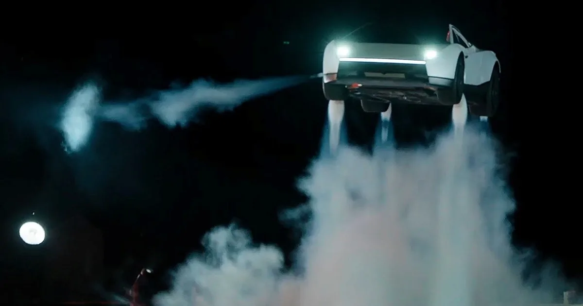 Tesla presentó su auto volador con una impresionante demostración encabezada por Elon Musk