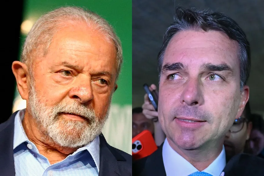 Pesquisa eleitoral mostra distância entre Lula e Flávio no estado da Lava-Jato