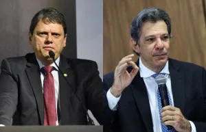 Em SP Quaest mostra Tarcísio oscilando de 42% para 44%, e Haddad com 27% no 1º turno