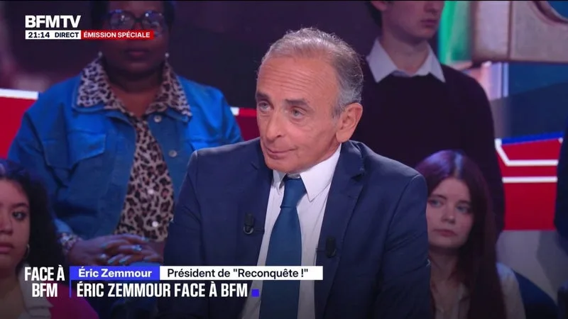 Annonces de Sébastien Lecornu: “Ce sont des mesurettes, du bricolage”, juge Éric Zemmour, président de Reconquête